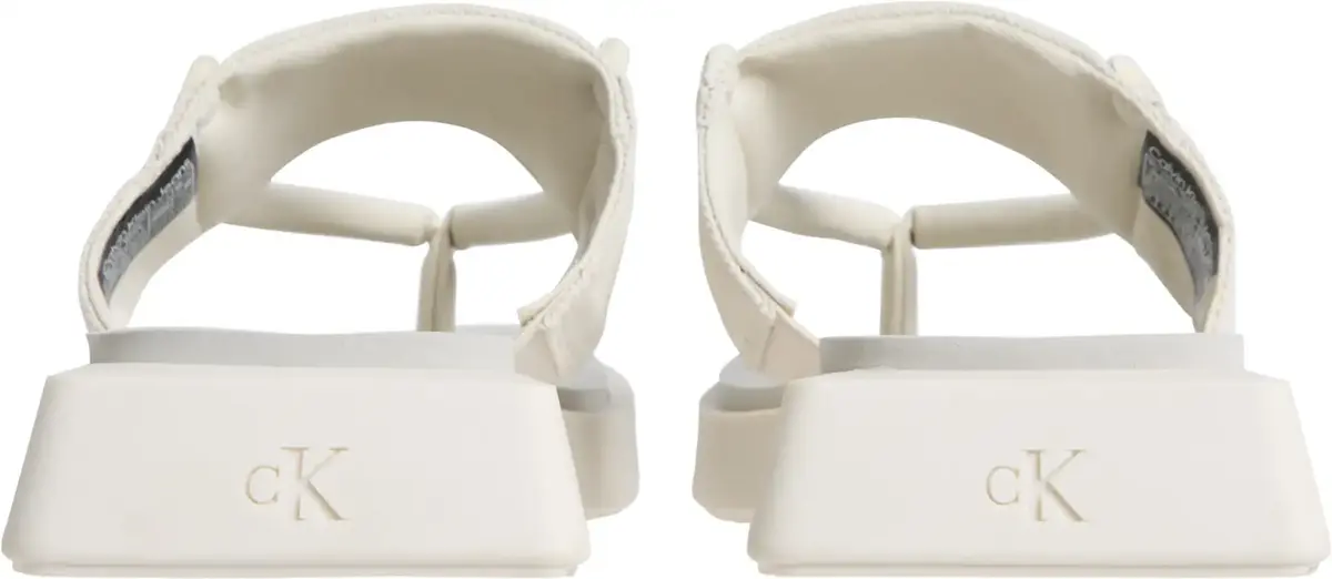 Calvin Klein SQ LOW WEDGE SANDAL, AEO Krem Kadın Terlik