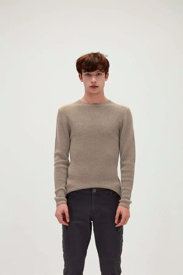 BAD BEAR DAPPLE KNIT Erkek Kahverengi Triko Kazak