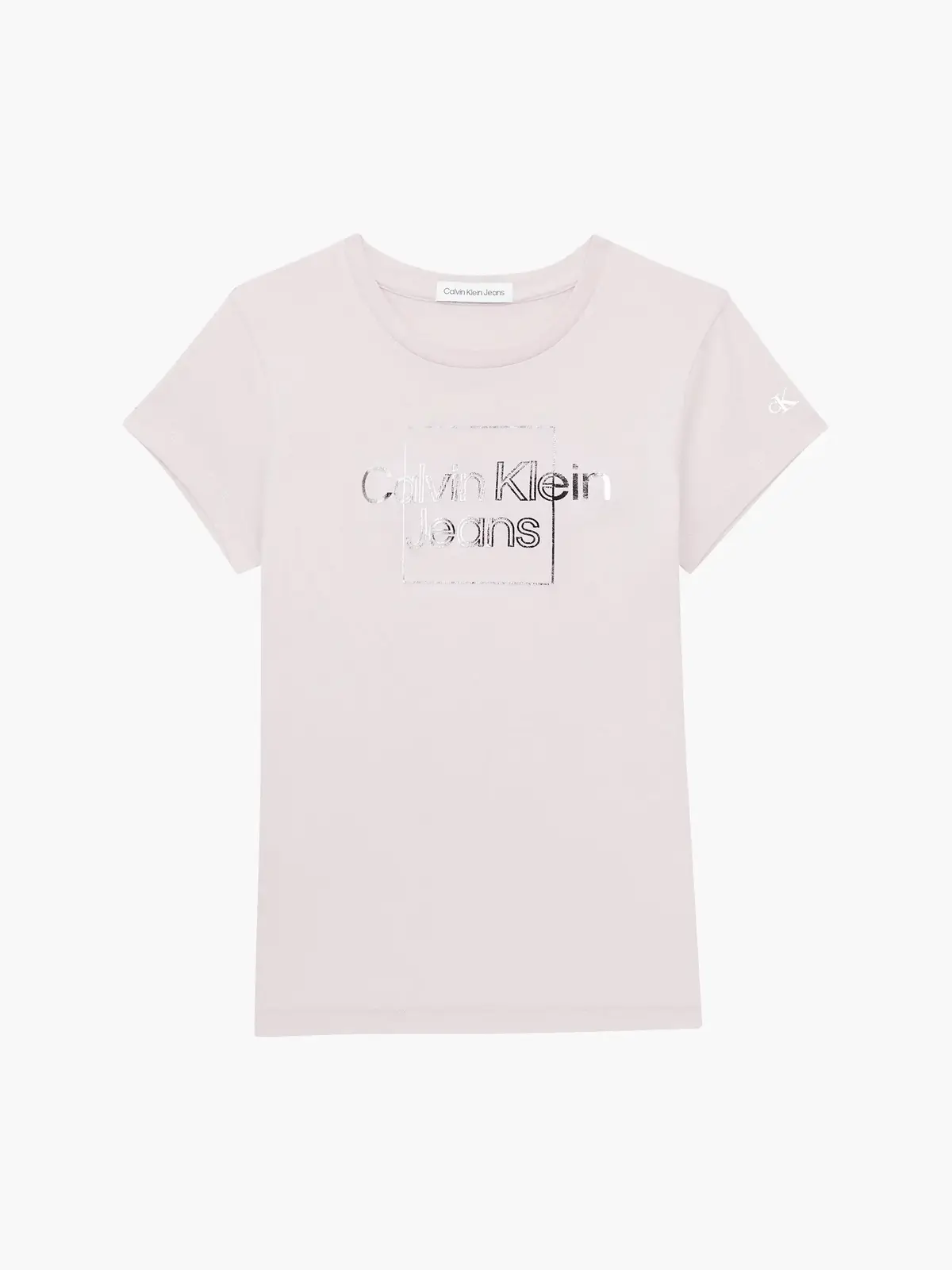 Calvin Klein METALLIC BOX SLIM FI Kadın Kahverengi T-Shirt