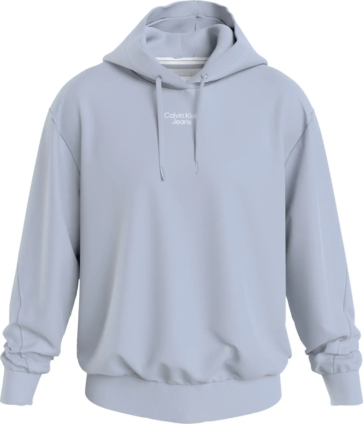 Calvin Klein STACKED LOGO HOODIE Erkek Gri Hoodie