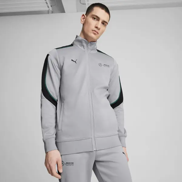 Puma MAPF1 MT7+ Track Jacket Gri Erkek Fermuarlı Ceket