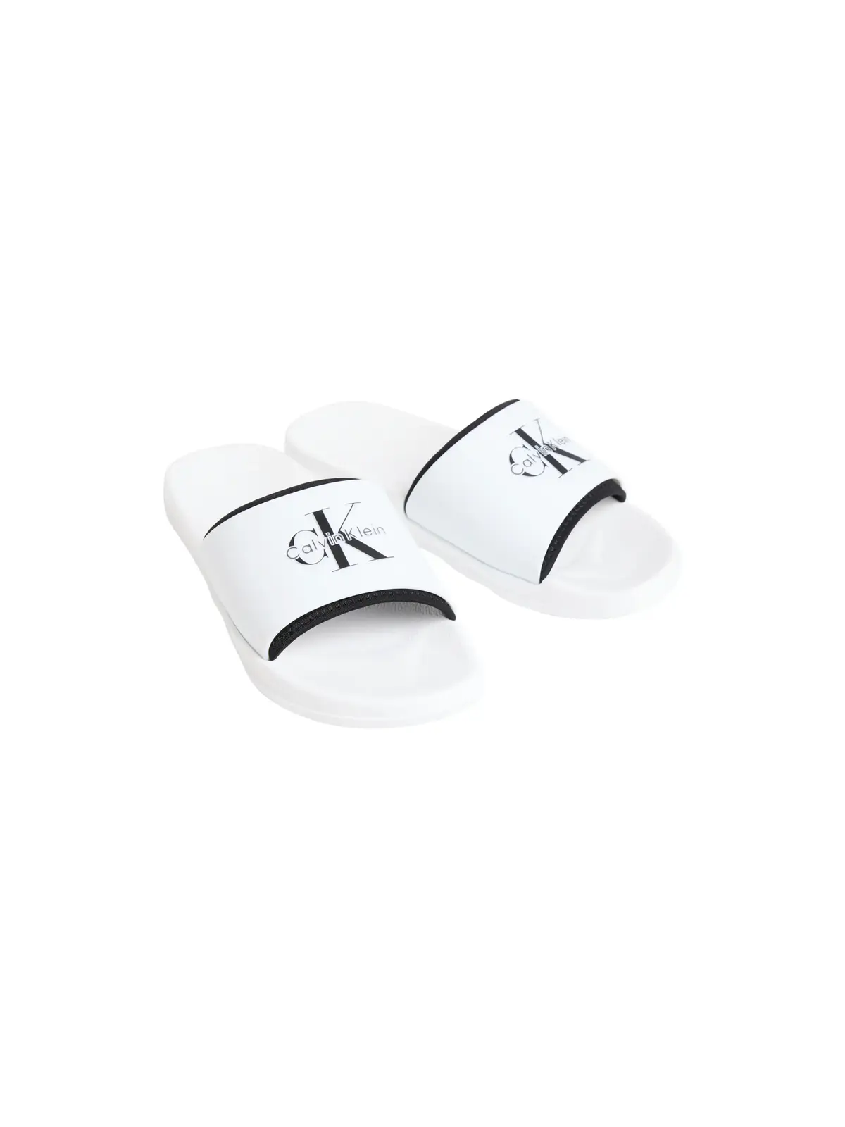 Calvin Klein ESS SLIDE RUBBER NEO Beyaz Erkek Terlik