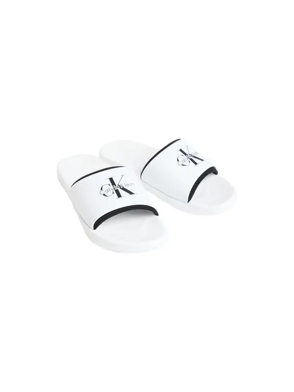 Calvin Klein ESS SLIDE RUBBER NEO Beyaz Erkek Terlik