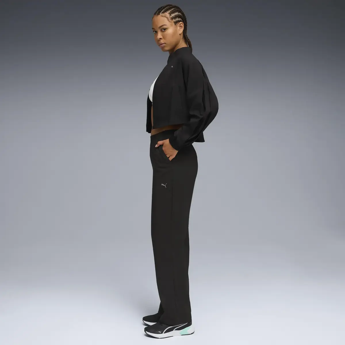 Puma W FASHION PANT HW Siyah Kadın Eşofman Altı