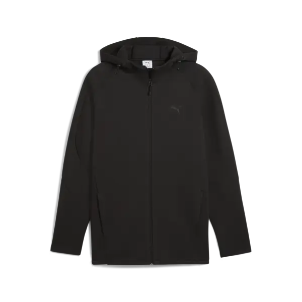 Puma EVOSTRIPE Core FZ Hoodie Siyah Erkek Fermuarlı Üst