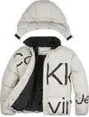 Calvin Klein BOLD INST. LOGO PUFF Kadın Beyaz Şişme Mont
