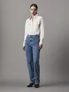Calvin Klein HIGH RISE STRAIGHT, 1A4 Mavi Kadın Jean Pantolon