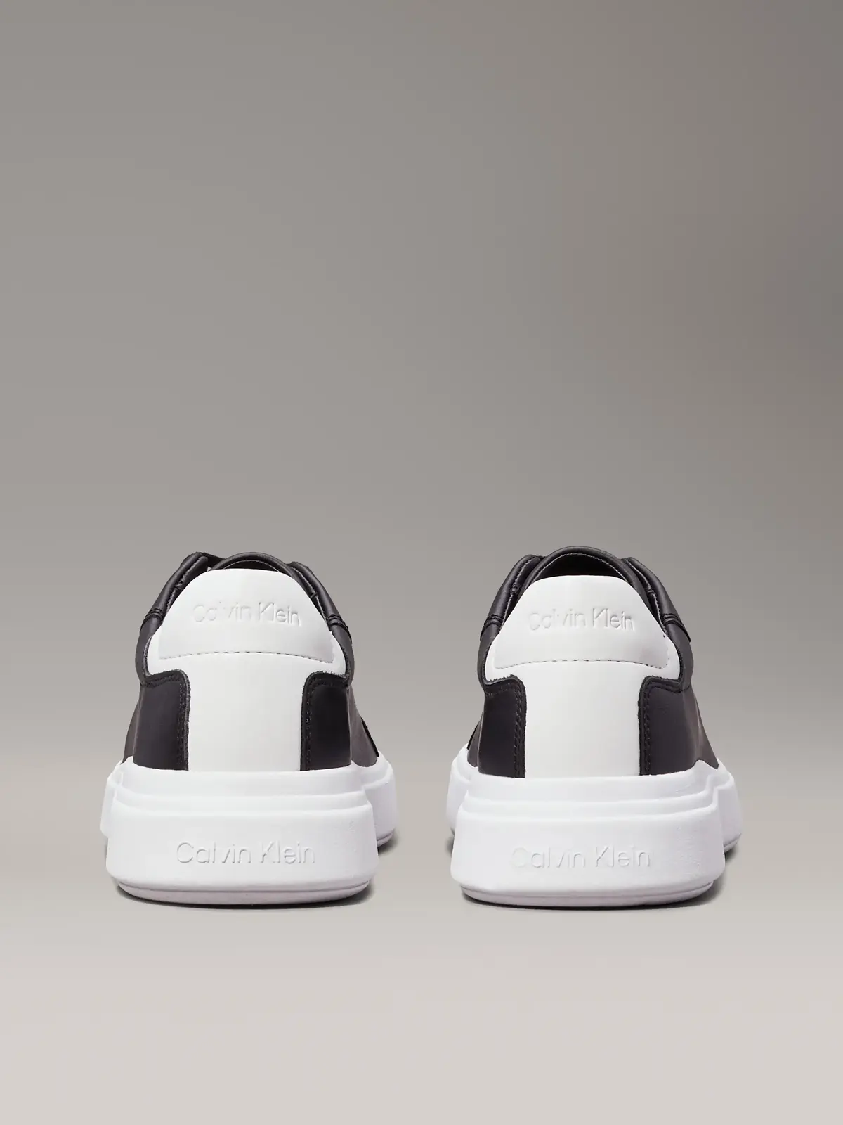 Calvin Klein LOW TOP LACE UP LTH, BEH Siyah Erkek Günlük Spor Ayakkabı