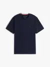 Tommy Hilfiger RWB PIQUE TEE, DW5 Siyah Erkek T-Shirt & Polo