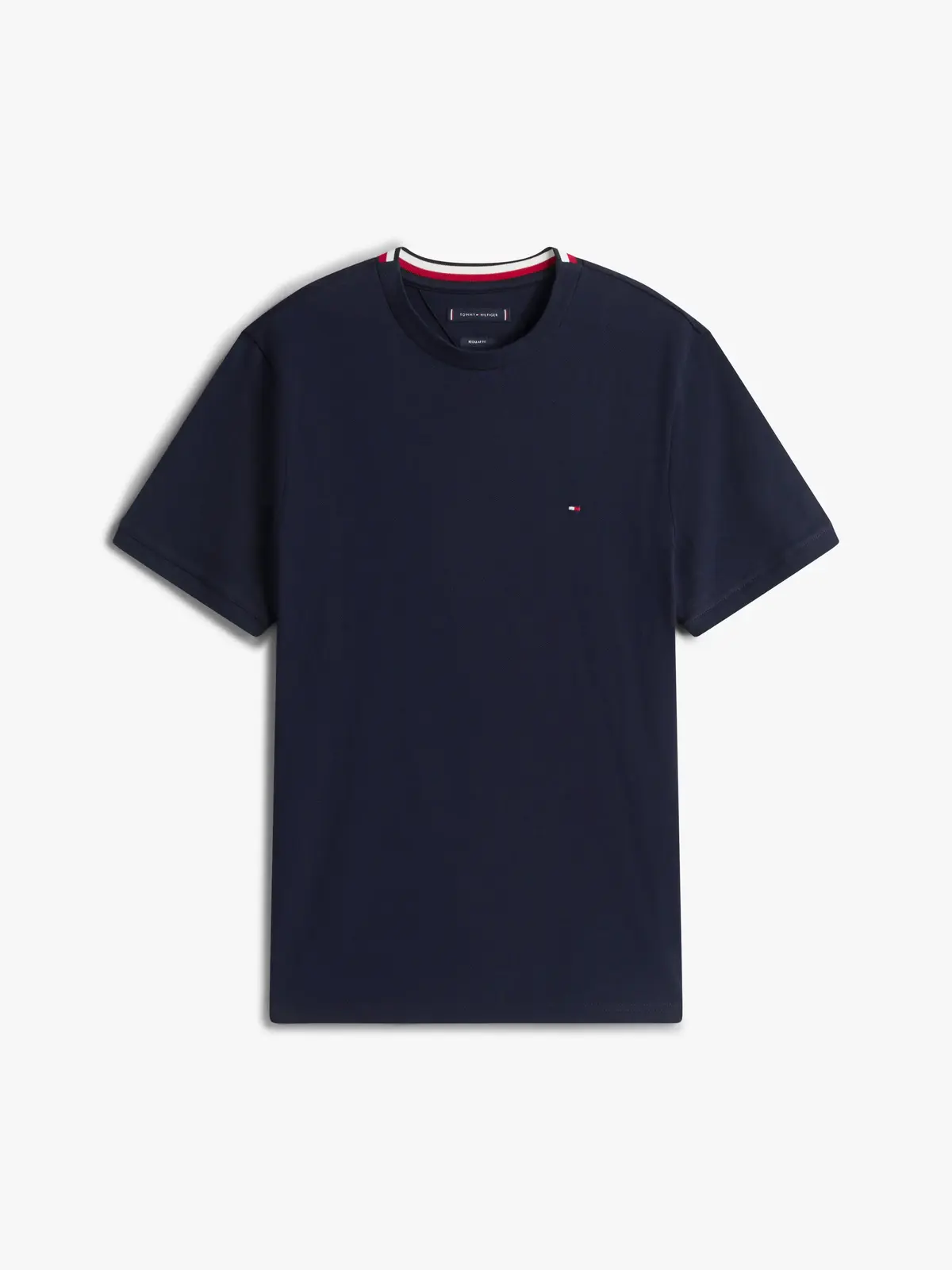 Tommy Hilfiger RWB PIQUE TEE, DW5 Siyah Erkek T-Shirt & Polo