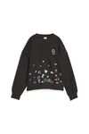Puma X LIBERTY Oversized Crew FL Siyah Kadın Sweatshirt