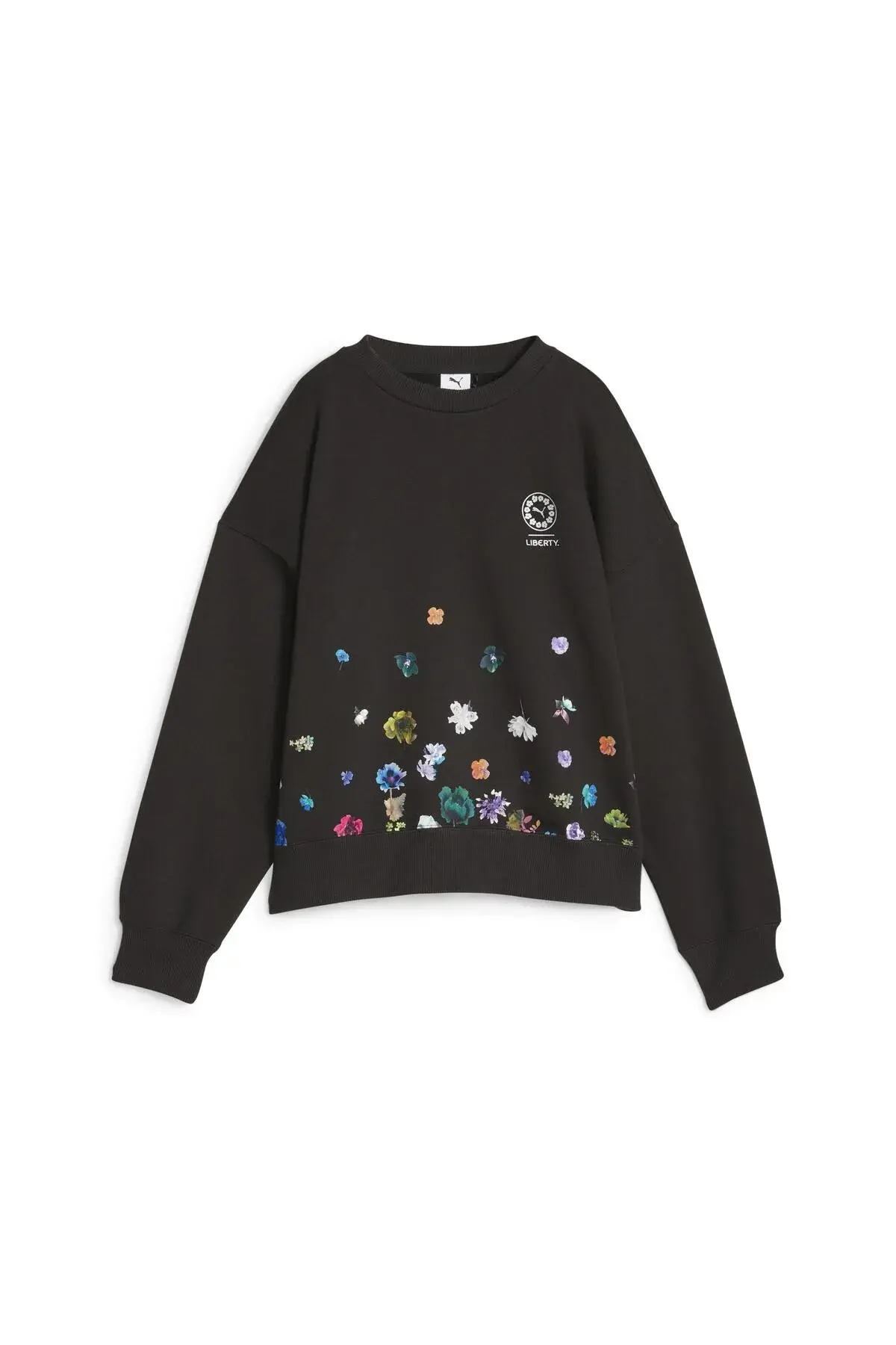Puma X LIBERTY Oversized Crew FL Siyah Kadın Sweatshirt