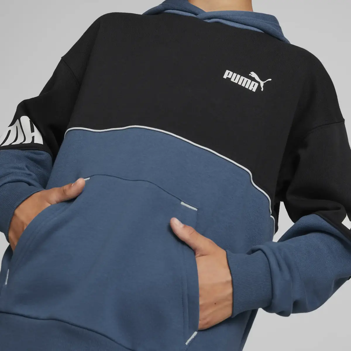 Puma Power Colorblock Hoodie Erkek Sweatshirt