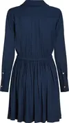 Tommy Hilfiger FLUID VIS BELTED SHO, C1G Lacivert Kadın Elbise-Etek