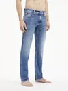 Calvin Klein SLIM Erkek Mavi Kot Pantolon