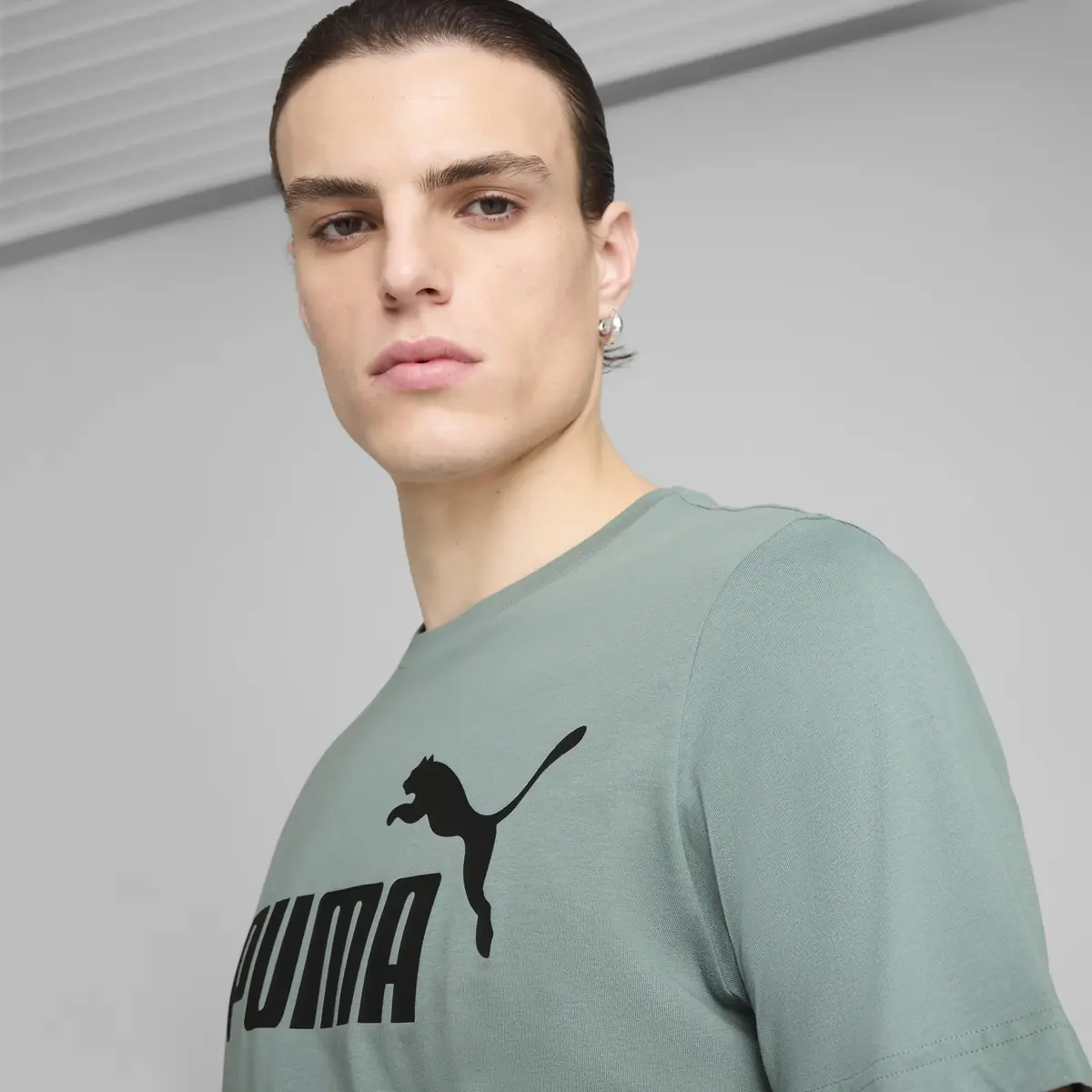 Puma ESS No. 1 Logo Tee Yeşil Erkek T-Shirt