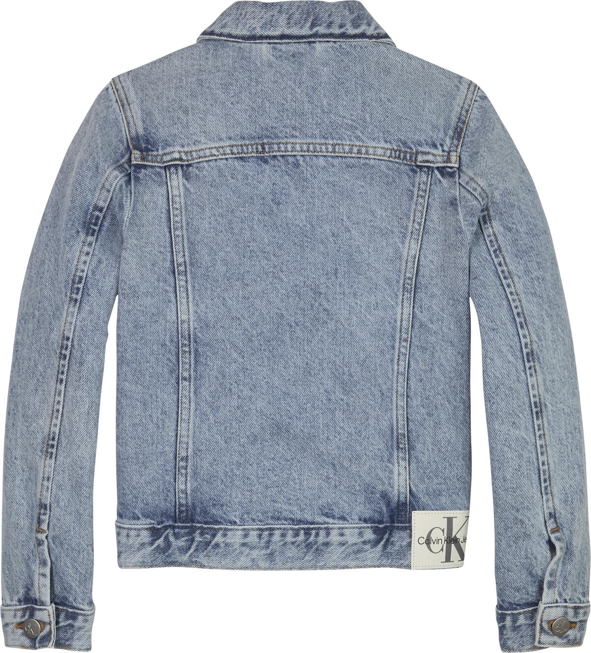 Calvin Klein SALT PEPPER BLUE DEN Kadın Mavi Kot Ceket