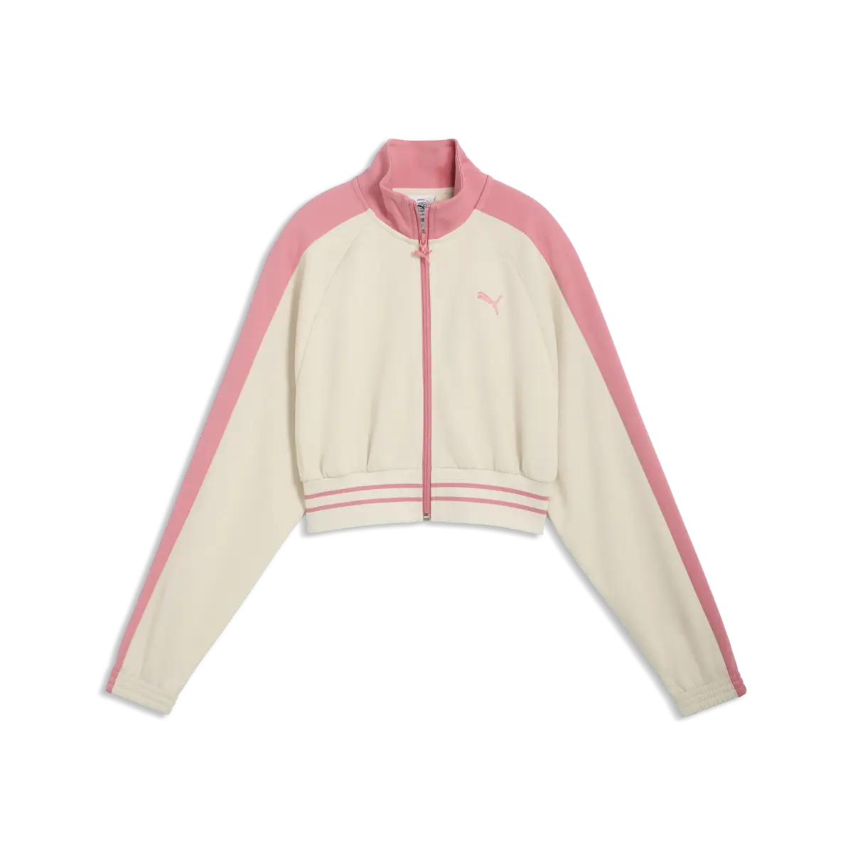 Puma T7 Pique Cropped Jacket Pembe Kadın Crop Ceket