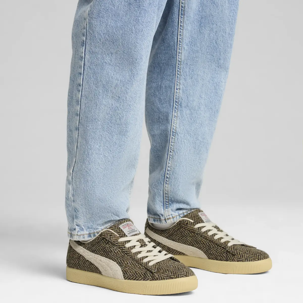 Puma Clyde Harris Tweed Kahverengi Erkek Spor Ayakkabı