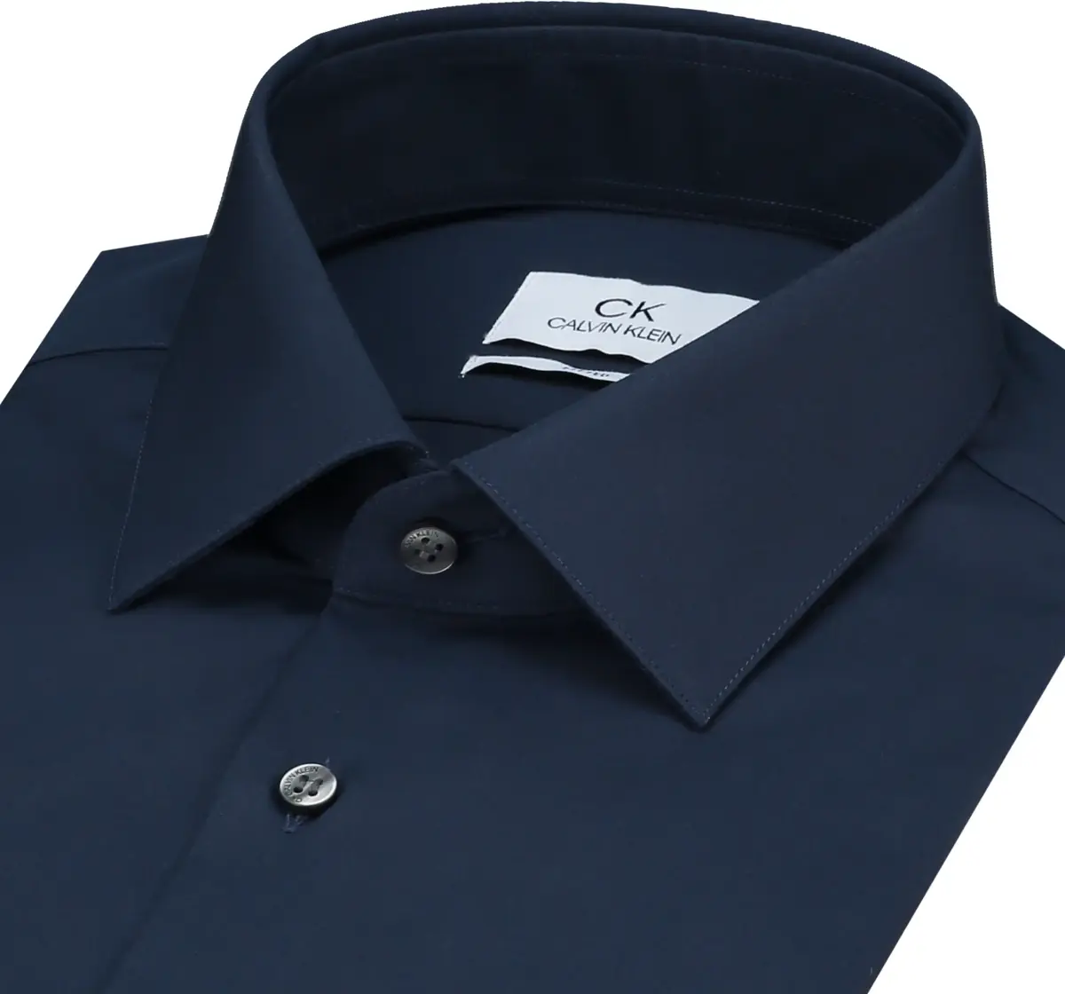 Calvin Klein POPLIN EASY IRON FIT Erkek Mavi Gömlek