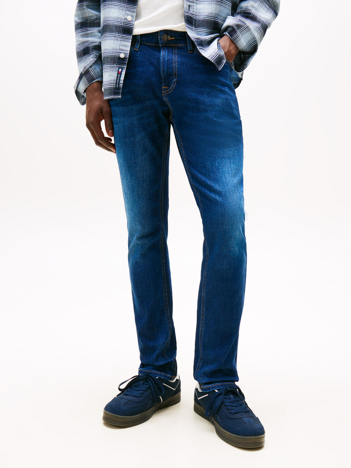 Tommy Hilfiger SCANTON SLIM ASDBS Erkek Mavi Kot Pantolon