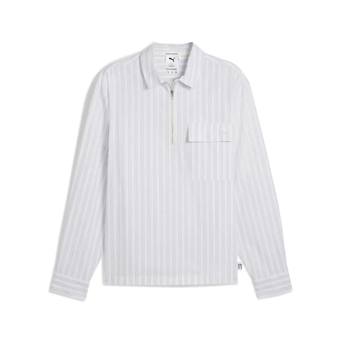 PUMA MMQ Half-Zip Shirt Mavi Erkek Polo T-Shirt
