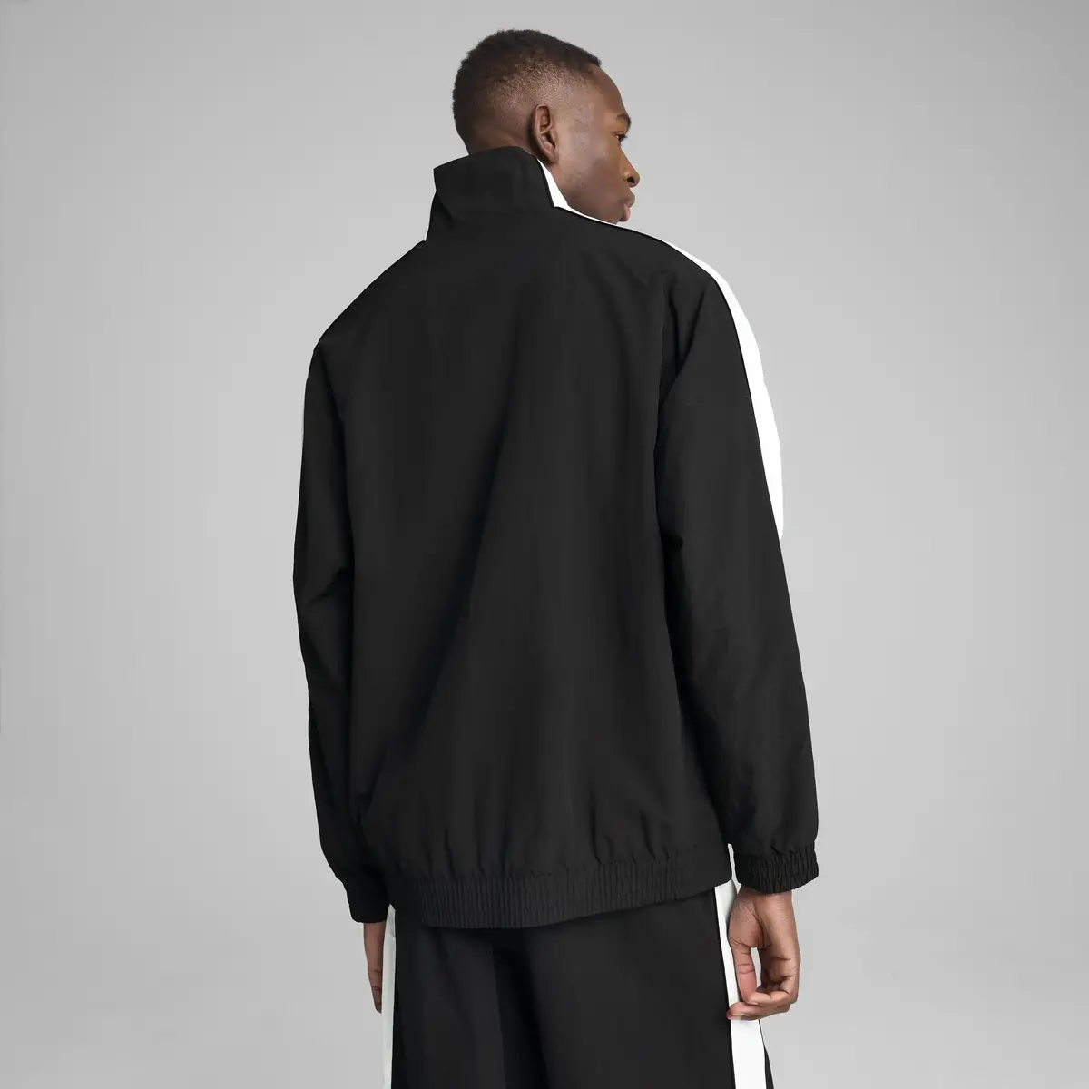 Puma T7 Oversized Track Jacket Siyah Erkek Fermuarlı Ceket