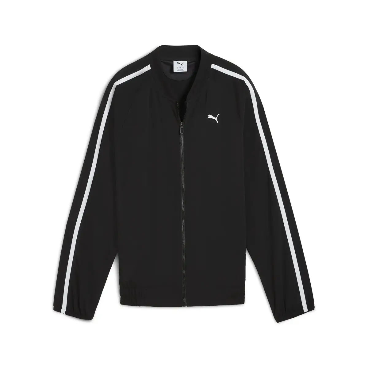 Puma W FLORAL RIBBON WOVEN FZ Siyah Kadın Fermuarlı Ceket