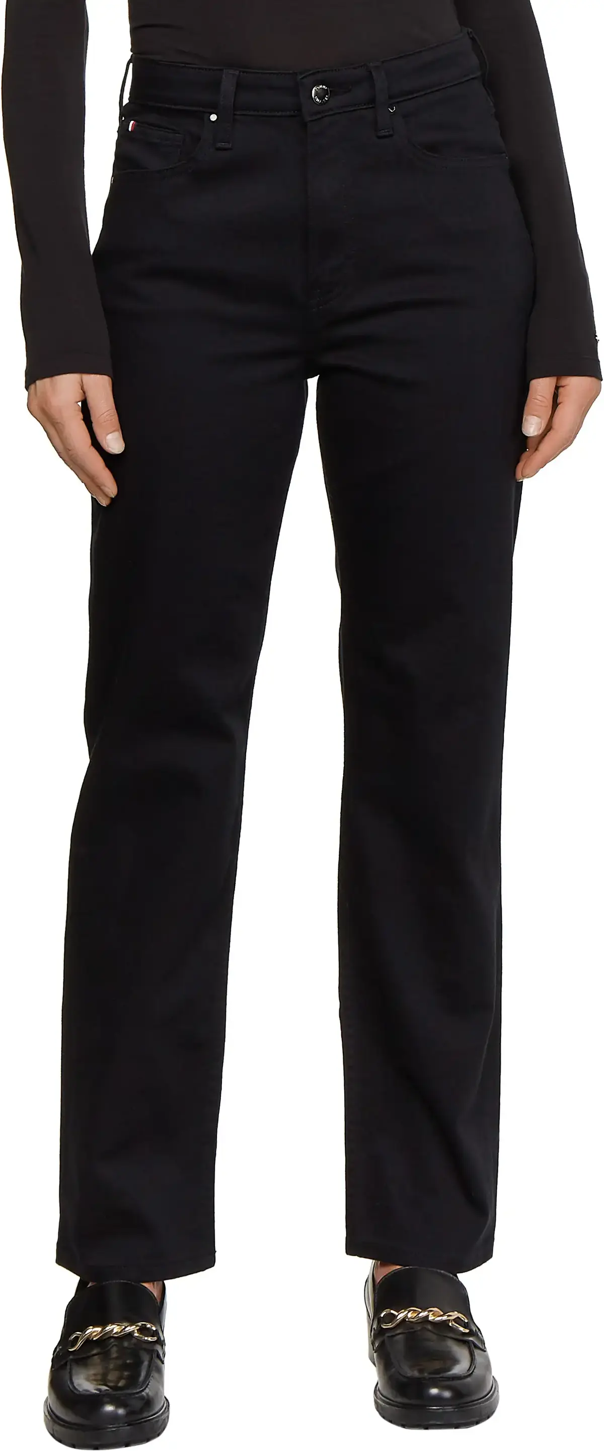 Tommy Hilfiger NEW CLASSIC STRGTH H Kadın Siyah Kot Pantolon