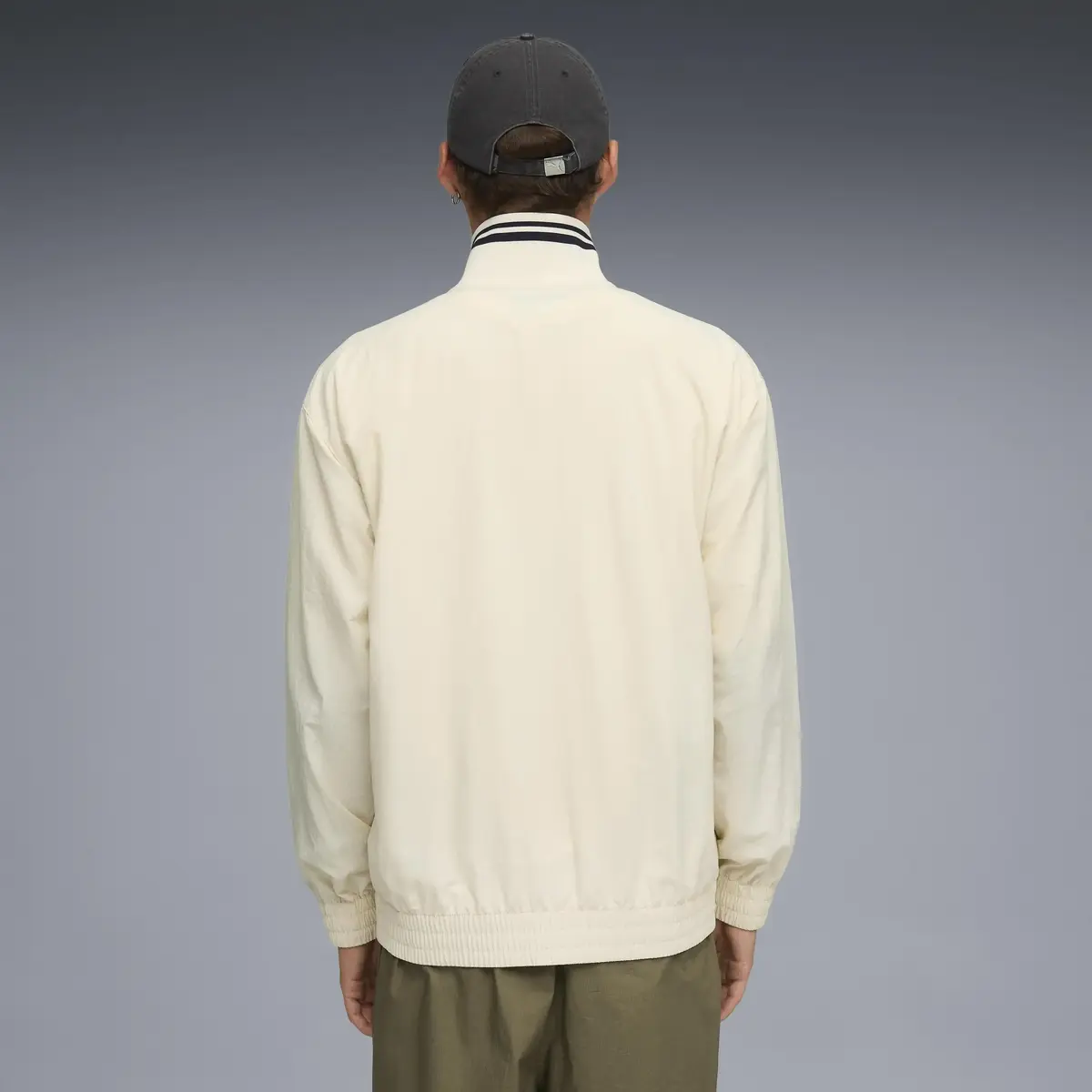Puma PREMIUM ESS Track Jacket Krem Erkek Fermuarlı Ceket