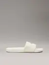 Calvin Klein SLIDE MONOGRAM HARDW, AEO Krem Kadın Terlik
