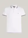 Tommy Hilfiger TIPPED SLIM FIT POLO, YBR Beyaz Erkek T-Shirt & Polo