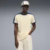 PUMA T7 Ringer Tee Krem Erkek T-Shirt