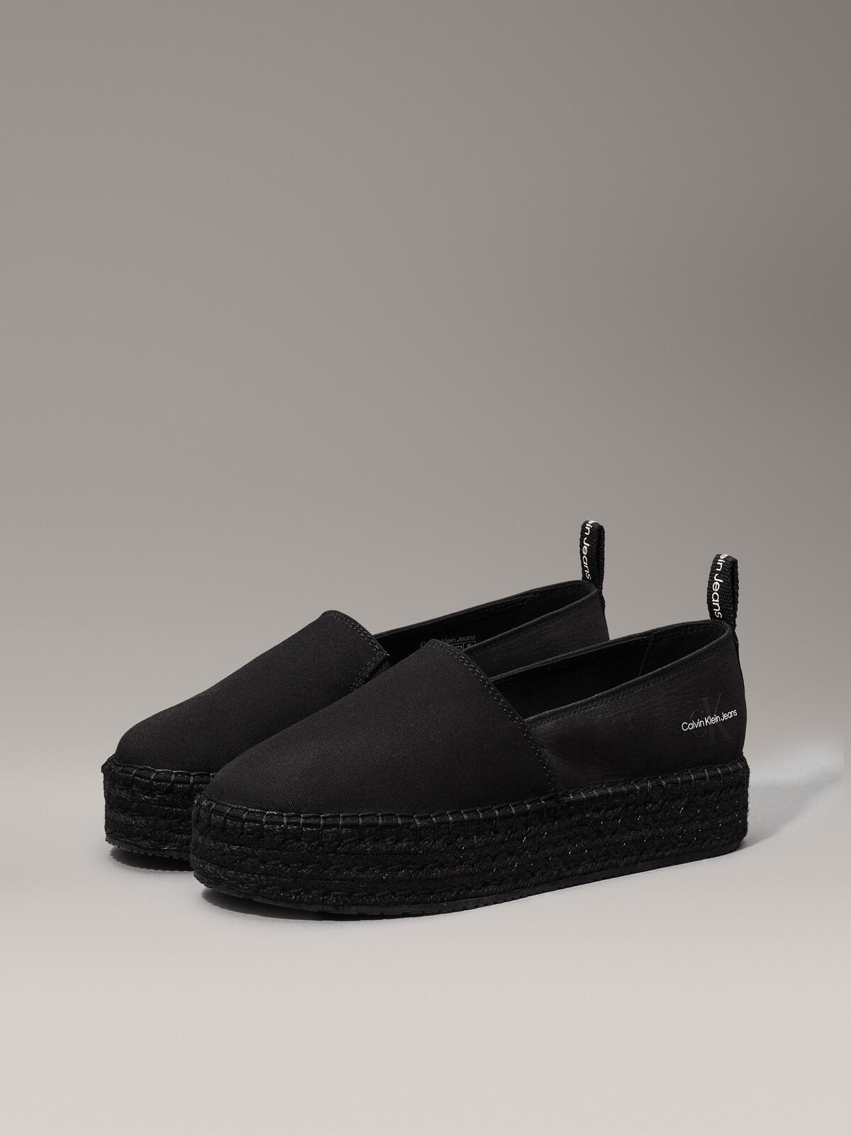 Calvin Klein PLATFORM ESPADRILLE Kadın Siyah Ayakkabı