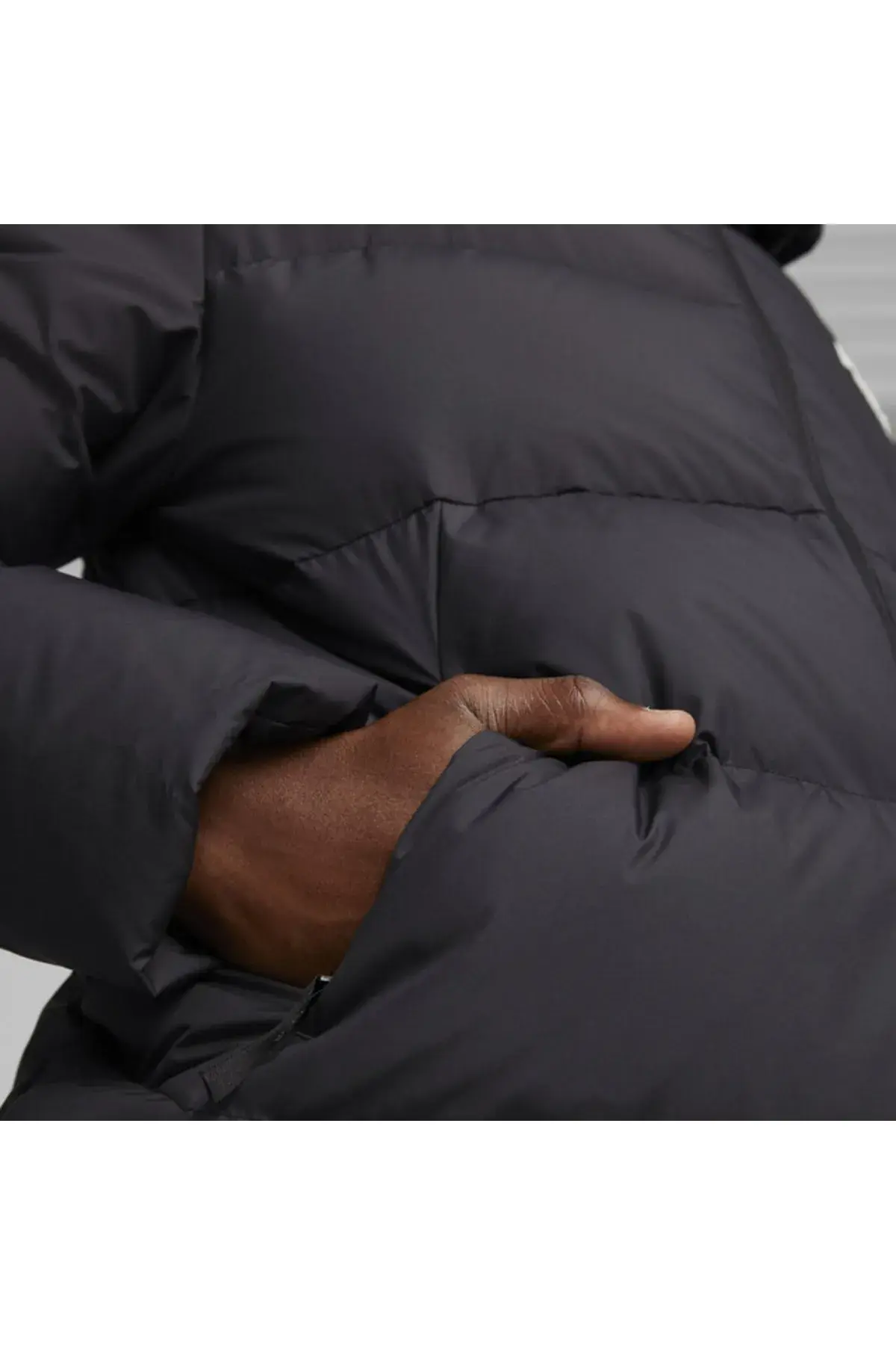 Puma Hooded Down Puffer Siyah Erkek Şişme Mont