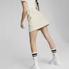 Puma T7 Faux Leather Mini Skirt Pristine Beyaz Kadın Etek
