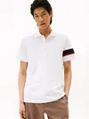 Tommy Hilfiger RWB SLEEVE TAPE REG, YBR Beyaz Erkek Polo T-Shirt