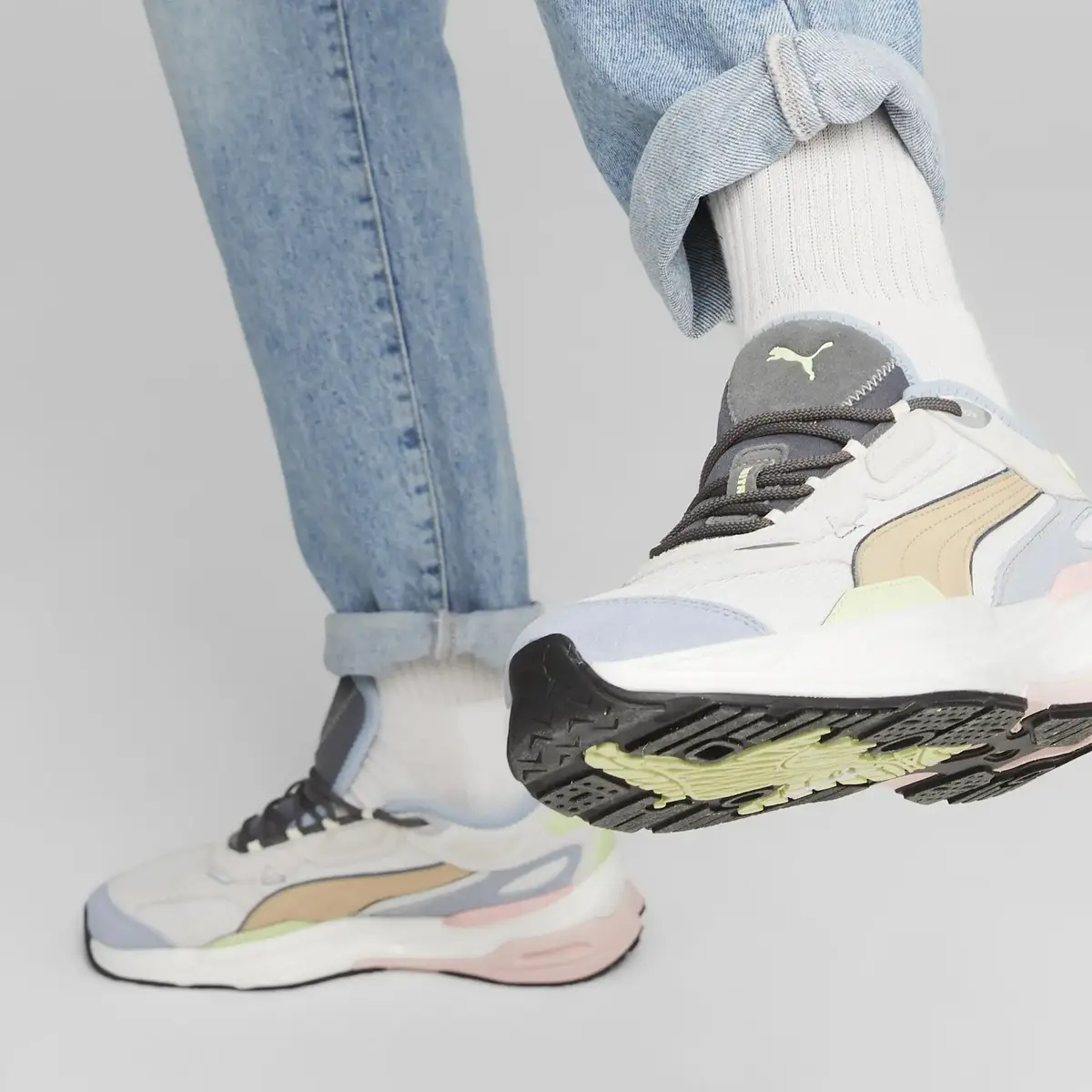 Puma Extent Nitro Pastel- Beyaz Erkek/Günlük Spor Ayakkabı