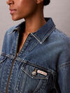 Calvin Klein DENIM CROPPED JACKET Mavi Kadın Kot Ceket