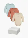 Calvin Klein BODIES LS 3 GIFTPACK Bebek Krem Zıbın
