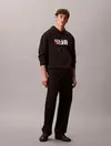 Calvin Klein LS EU 350TERRY CK Siyah Erkek Kapüşonlu Sweatshirt