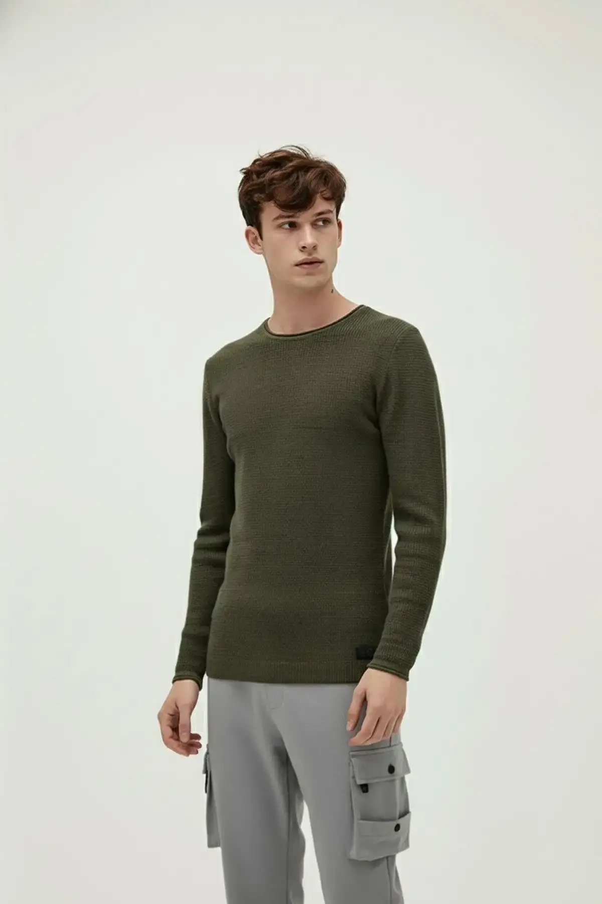 BAD BEAR DAPPLE KNIT Erkek Haki Triko Kazak