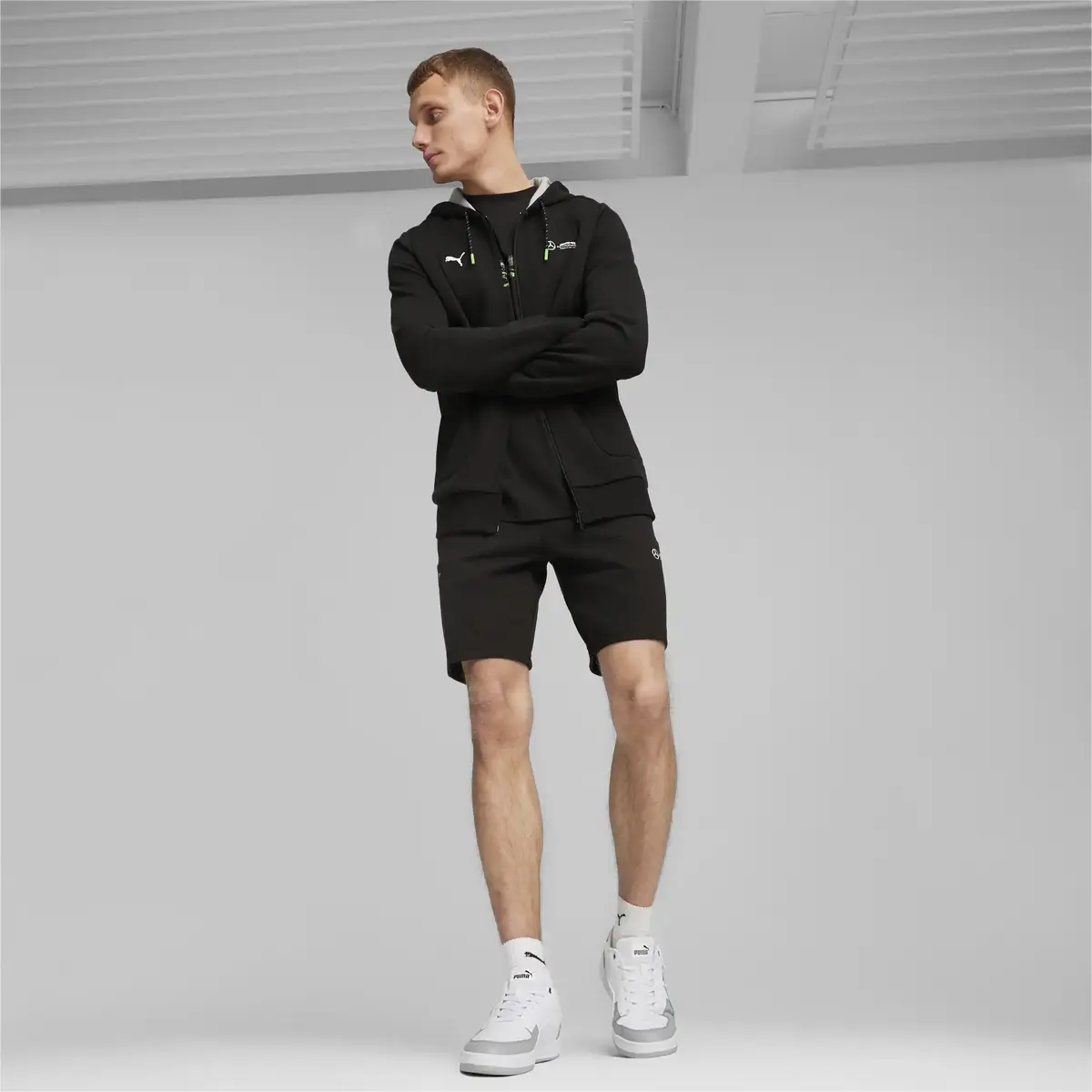 Puma MAPF1 Hooded Sweat Jacket Siyah Erkek Sweatshirt