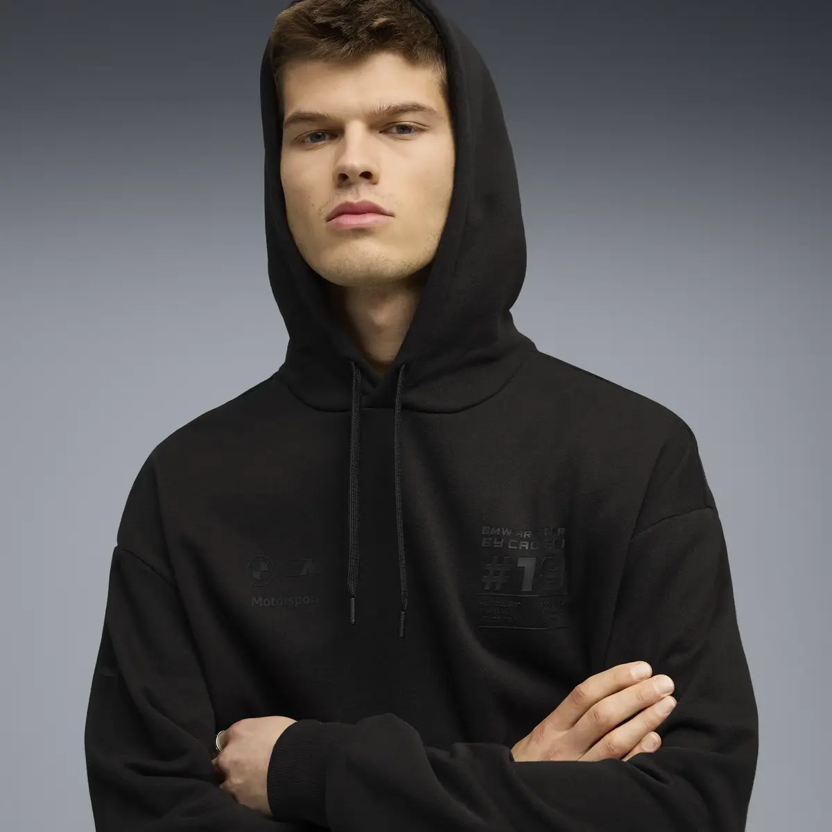 PUMA BMW MMS CAO FEI RACER HOODIE Siyah Erkek Hoodie