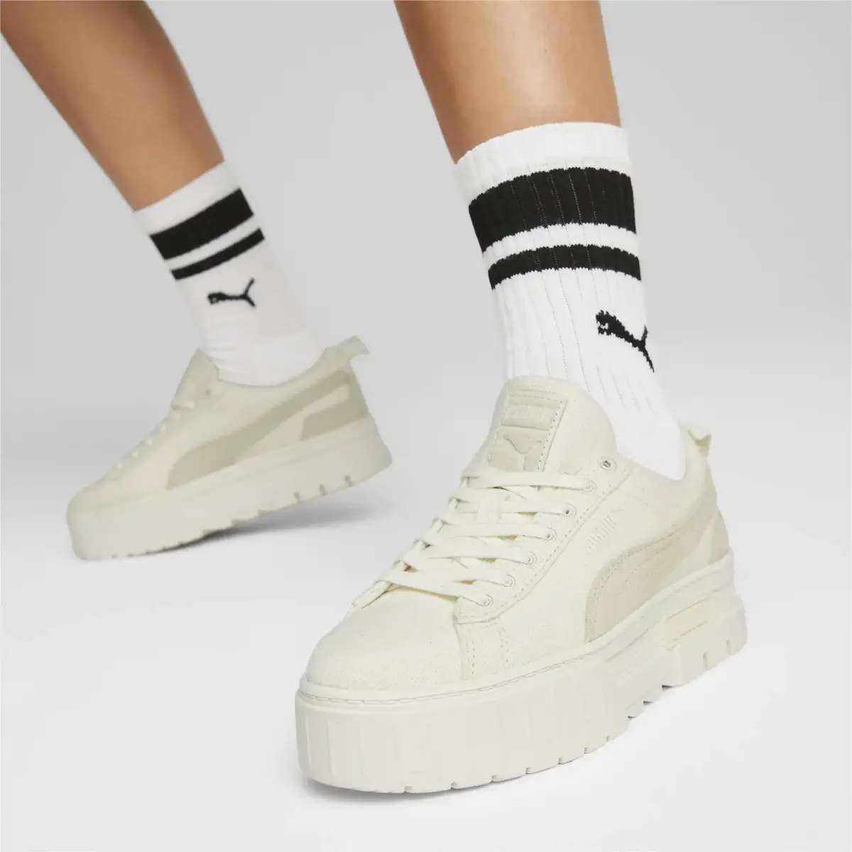 Puma Mayze Blank Canvas Wns Bej Kadın Günlük Spor Ayakkabı