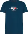 Tommy Hilfiger HILFIGER FLAG SAILIN, DAF Lacivert Erkek T-Shirt & Polo