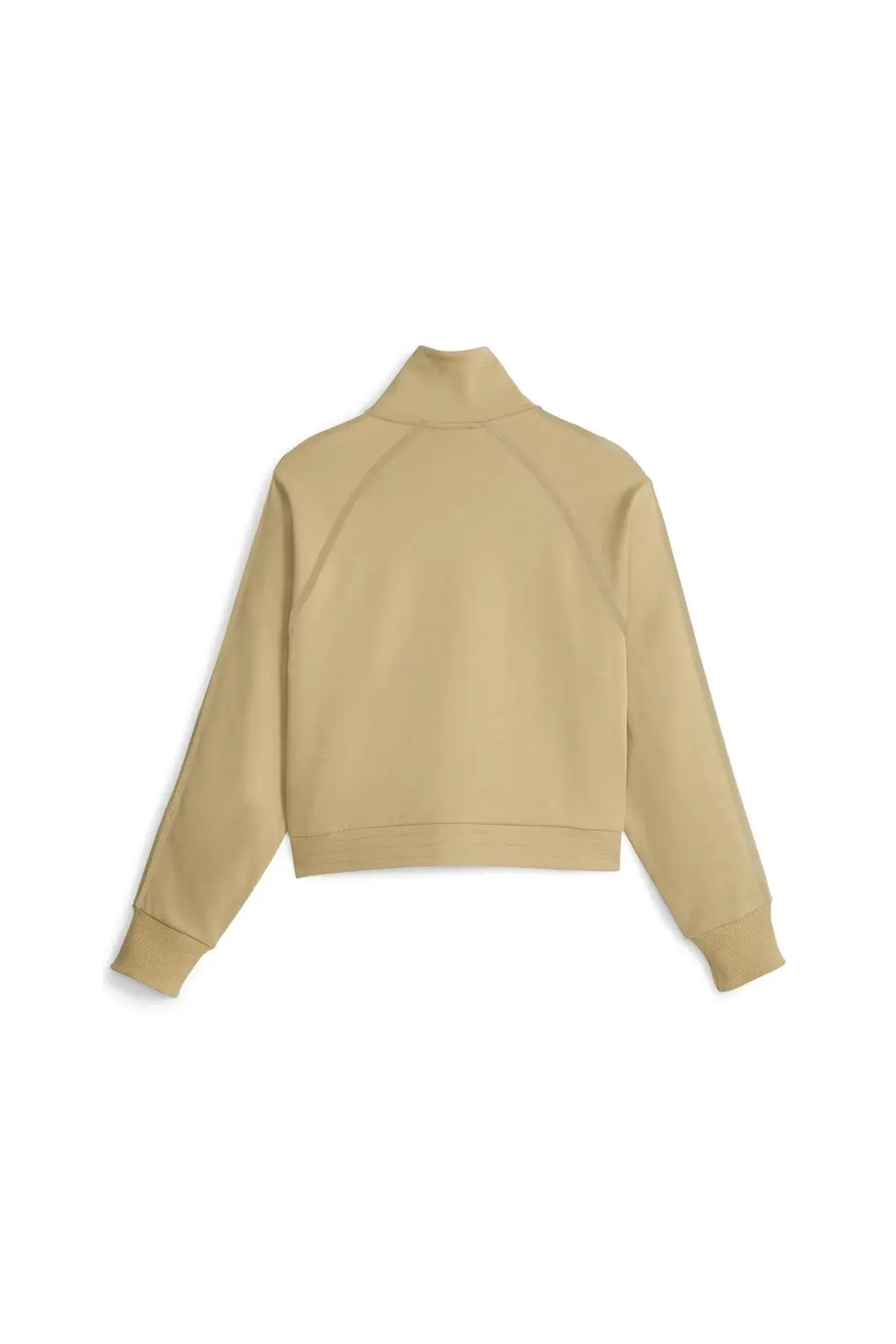 Puma T7 Track Jacket Bej Kadın Fermuarlı Sweatshirt