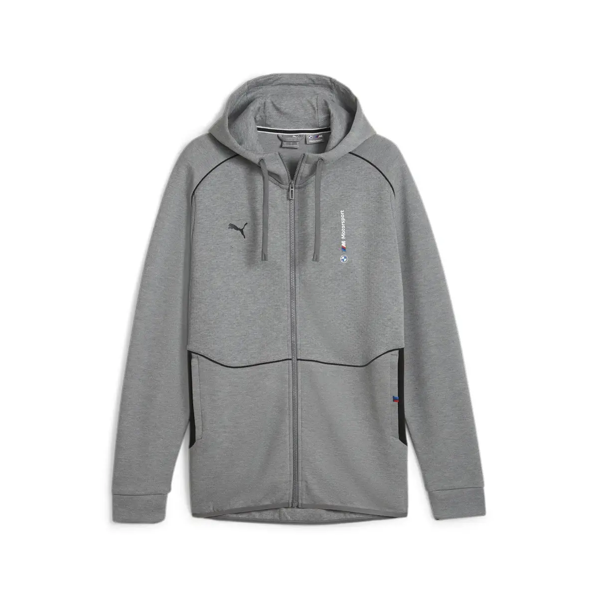 Puma BMW MMS Hooded Sweat Jacket Gri Erkek Fermuarlı Ceket