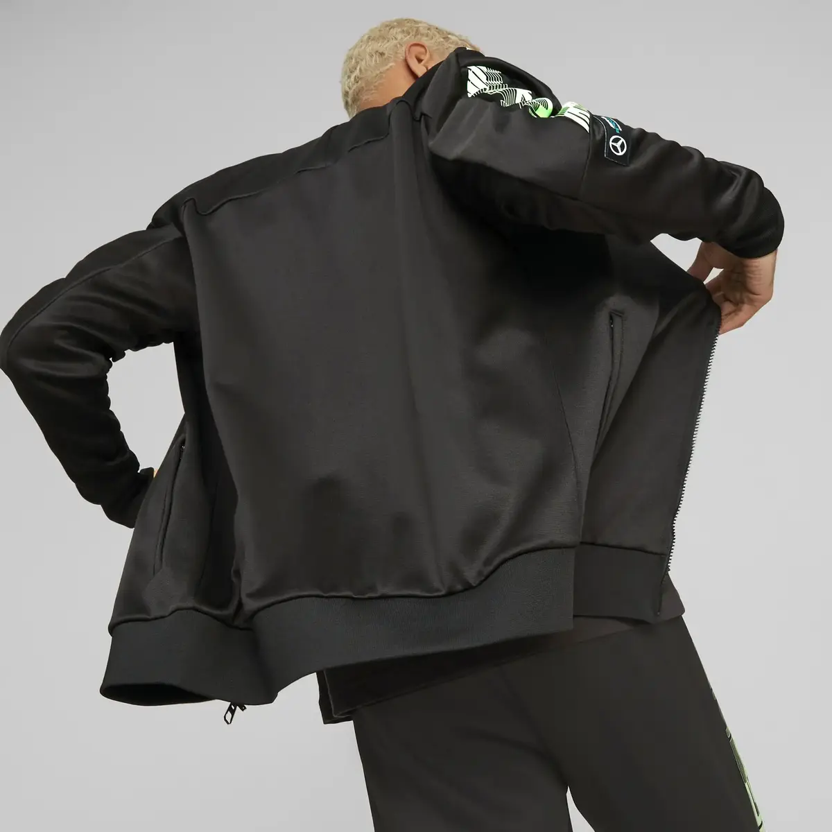 Puma MAPF1 MT7 Track Jacket Siyah Erkek/Unisex Fermuarlı Sweatshirt