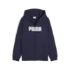 Puma ESS Logo Full-Zip Hoodie FL Lacivert Erkek Sweatshirt